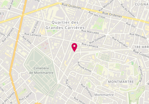 Plan de GERARD Pascale, 57 Rue Caulaincourt, 75018 Paris