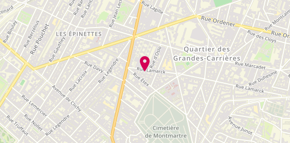 Plan de CAVALCANTI Carlos, 139 Rue Lamarck, 75018 Paris