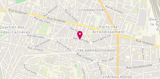 Plan de PELLAS Sylvain, 101 Rue Marcadet, 75018 Paris