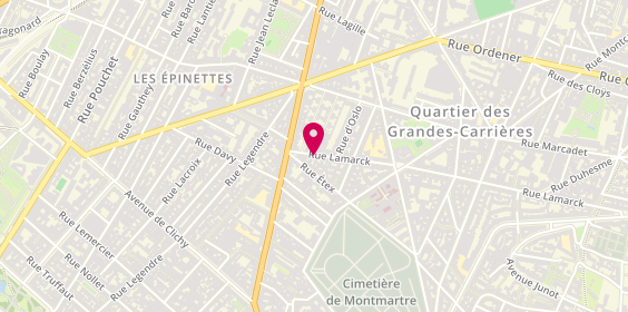 Plan de RHOC Gilles, 145 Rue Lamarck, 75018 Paris