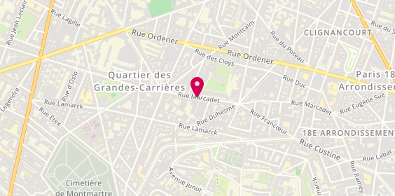 Plan de SCIARA Louis, 165 Rue Marcadet, 75018 Paris