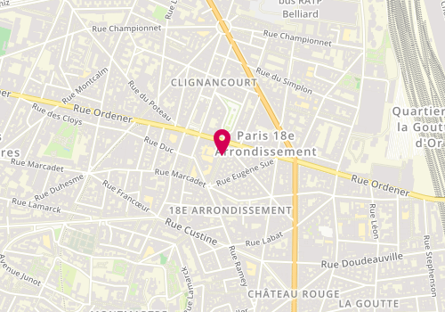 Plan de MAHIEU Eduardo, 16 Rue Ferdinand Flocon, 75018 Paris