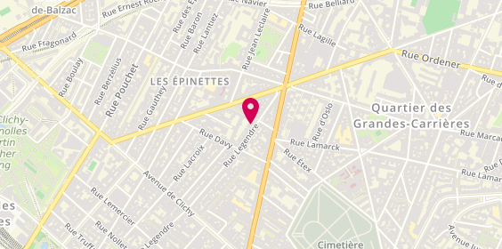 Plan de AUBERTIN Carine, 175 Rue Legendre, 75017 Paris