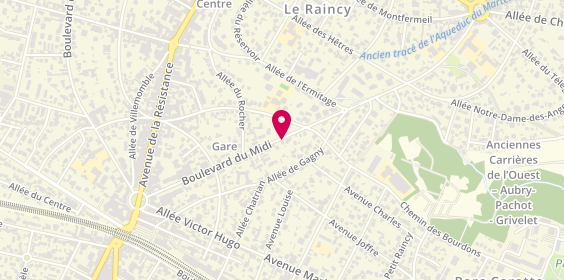 Plan de MAUREL-Stecchino Corinne, Le
44 Boulevard du Midi, 93340 Le Raincy