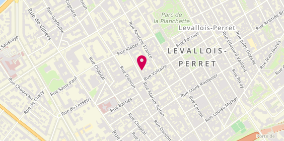 Plan de BEZIZ Léa, 86 Rue Marius Aufan, 92300 Levallois-Perret