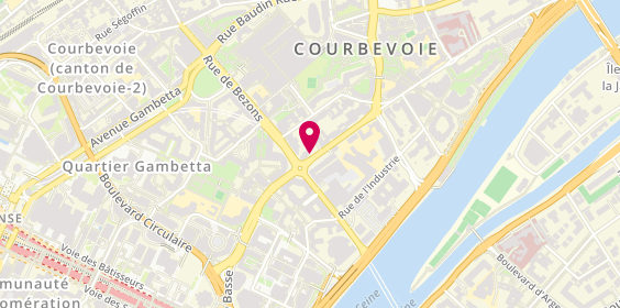 Plan de GUATTARI Véronique, 5 Rue Victor Hugo, 92400 Courbevoie