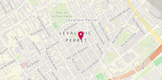 Plan de Magaly HELARY-Plume Psychologue clinicienne et psychothérapeute, 76 Rue Aristide Briand, 92300 Levallois-Perret
