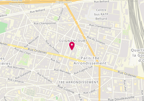 Plan de FRUDIT MASRI ROSETTE, Cabient du Dr Rosette Frudit Masri
38 Rue Hermel, 75018 Paris
