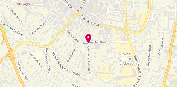 Plan de Malorie KIEFFER-ROSENFELD, 38 Bis Rue des Ursulines, 78100 Saint-Germain-en-Laye