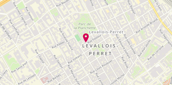 Plan de Anne BLANCHETIER - Psychologue, 7 Rue Pasteur, 92300 Levallois-Perret