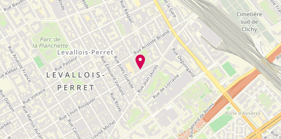 Plan de Justine DESAUNAY ABECASSIS, 131 Rue Louis Rouquier, 92300 Levallois-Perret