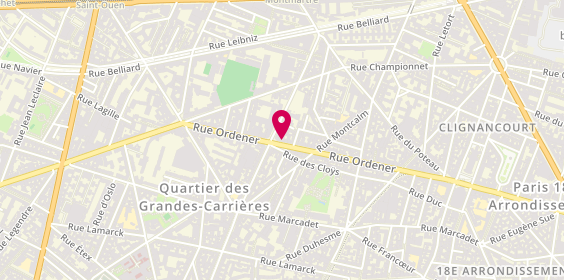 Plan de Lopes Anne Belle, 154 Rue Ordener, 75018 Paris