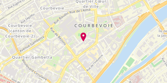 Plan de GAYET Muriel, 16 Rue Carle Hébert, 92400 Courbevoie