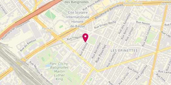 Plan de MESSID Bouziane MEFLAH Farîd, 21 Rue Boulay, 75017 Paris