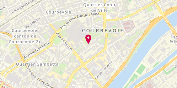 Plan de BURON Sophie, 17 Rue Carle Hébert, 92400 Courbevoie