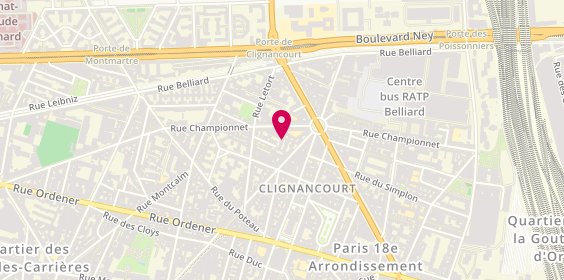 Plan de CESAR Marie-Noelle, Bâtiment C
101 Rue Duhesme, 75018 Paris