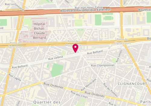 Plan de HUARD Louis, 6 Rue Leibniz, 75018 Paris