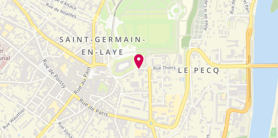 Plan de Lucie TAMARELLE - Psychologue enfants, adolescents et familles, 10 Rue Thiers, 78100 Saint-Germain-en-Laye