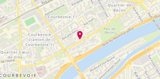 Plan de Nadjete Adlaoui, 137 Boulevard Saint-Denis, 92400 Courbevoie