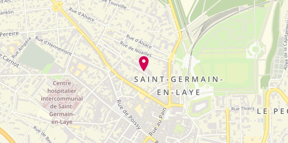 Plan de DE NOBLET Dominique, 11 Rue Lorraine, 78100 Saint-Germain-en-Laye