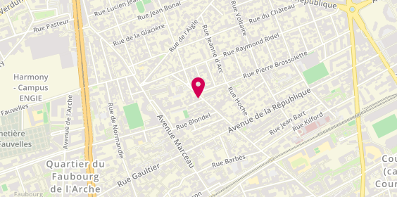Plan de LEMGHAIRBAT Abdelkrim, 155 Rue Jean Pierre Timbaud, 92400 Courbevoie