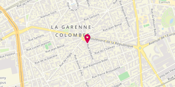 Plan de Fabien JASION - Psychologue, 31 Rue Voltaire, 92250 La Garenne-Colombes