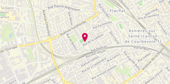 Plan de Julien SWEERTS Sabrina, 46 Rue de la Sablière, 92600 Asnières-sur-Seine