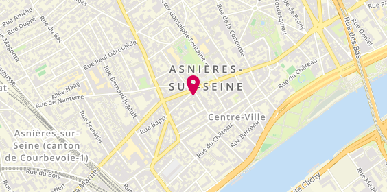 Plan de Psychologue en Liberal, 13 Rue Félix Faure, 92600 Asnières-sur-Seine