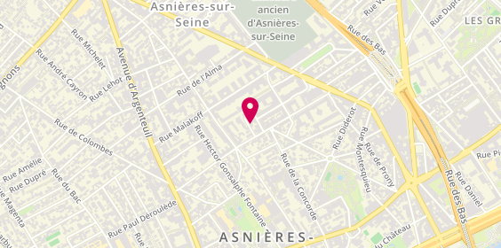 Plan de BOUMARD Agnès, 6 avenue Flammarion, 92600 Asnières-sur-Seine