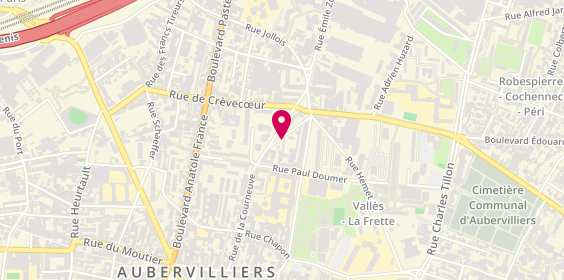 Plan de Gautier GRACIEUX - Neuropsychologue - Entretien clinique, 66 Rue de la Courneuve, 93300 Aubervilliers