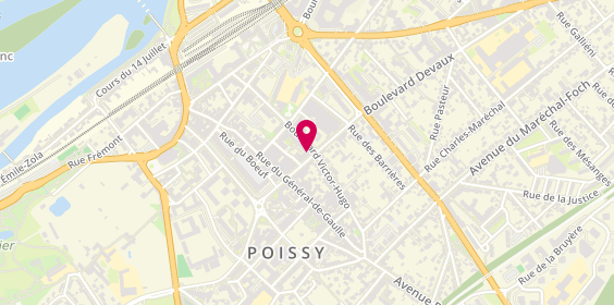 Plan de Céline THIELE - Psychologue - Poissy | Présentiel & téléconsultation, 7 Boulevard Devaux, 78300 Poissy