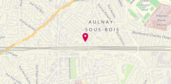 Plan de Syphax HADJAL - Psychologue Clinicien - Aulnay Sous Bois, 5 Rue Berteaux, 93600 Aulnay-sous-Bois