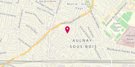 Plan de LUBLINER Hélène, 3 Rue Rouget de l'Isle, 93600 Aulnay-sous-Bois