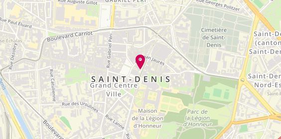 Plan de Psychologue clinicienne, psychothérapeute – Mira YOUNES, 27 place du Caquet, 93200 Saint-Denis