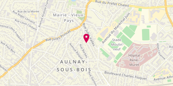 Plan de BOUSKELA Mireille, 29 Rue Auguste Blanqui, 93600 Aulnay-sous-Bois