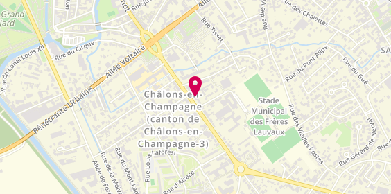 Plan de Caroline AYMARD - Psychologue, 27 avenue du Général Charles de Gaulle, 51000 Châlons-en-Champagne