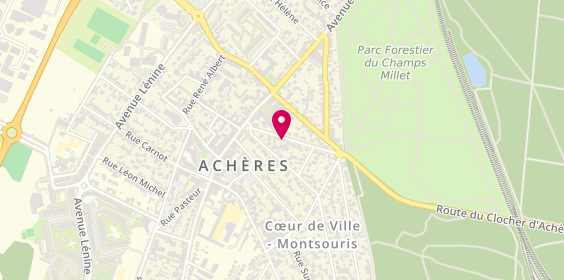 Plan de Bianca ZINI Psychologue Acheres, 8 Rue Maurice Berteaux, 78260 Achères