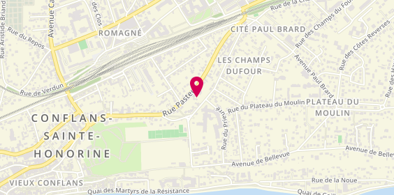 Plan de Nathalie GAILLARD - Psychologue, 64 Rue Pasteur, 78700 Conflans-Sainte-Honorine