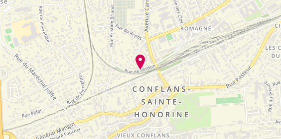 Plan de CARLIER Isabelle, 5 Rue Verdun, 78700 Conflans-Sainte-Honorine