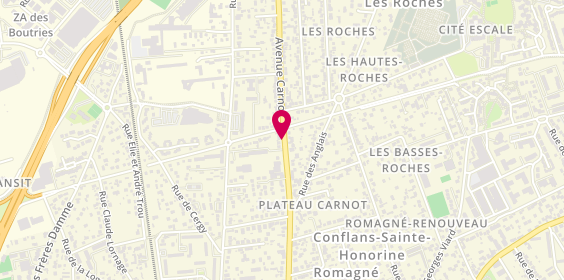 Plan de DUMOND Anne-Laure, 155 Avenue Carnot, 78700 Conflans-Sainte-Honorine