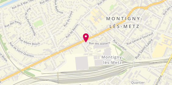 Plan de RIBETON Marion, 1 Place Saint Victor, 57950 Montigny-lès-Metz