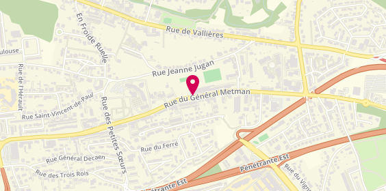 Plan de GROSSE Pascale, 10 Rue du Général Metman, 57070 Metz