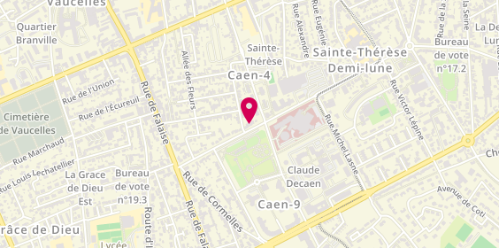 Plan de THEVENIN Frédérique, 41 avenue Capitaine Georges Guynemer, 14000 Caen