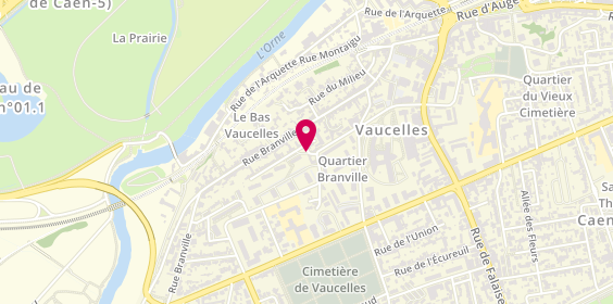 Plan de PATENOTTE Coralie, Cabinet du Dr Coralie Patenotte
30 Rue des Carrieres de Vaucelle, 14000 Caen