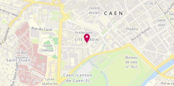Plan de OLIVE Caroline, 19 avenue de l'Hippodrome, 14000 Caen