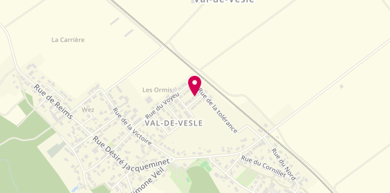Plan de LATAILLADE Adeline, 8 Rue Catherine Hessling, 51360 Val-de-Vesle