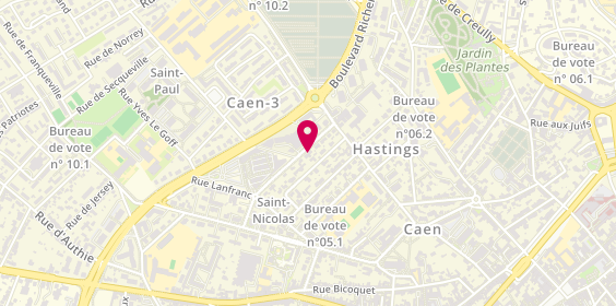 Plan de LALUBIN Mathilde, 13 Rue du Dr Thibout de la Fresnaye, 14000 Caen
