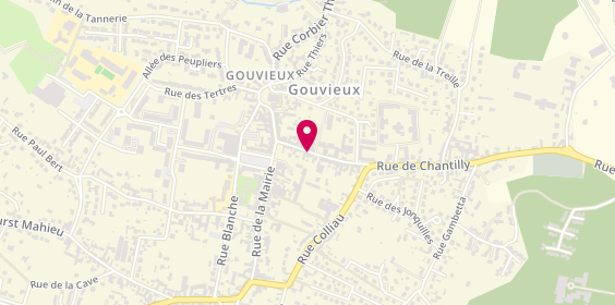 Plan de Claire DUSSART Psychologue Gouvieux, 12 Rue Baronne J. De Rothschild, 60270 Gouvieux