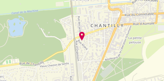 Plan de Amanda TICHIT - Psychologue Clinicienne, Psychothérapeute - Chantilly, 1 Rue André, 60500 Chantilly