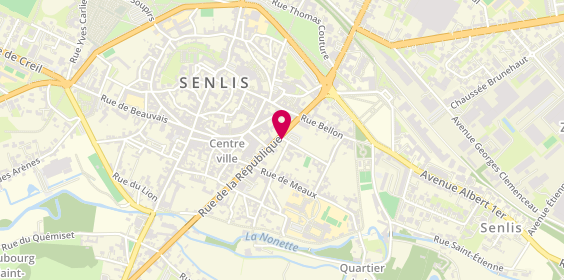 Plan de Marie BONTEMS Psychologue, 2 Rue des Bordeaux, 60300 Senlis